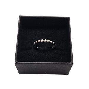 Pandora Beaded Sterling Silver Ring Size 52 US 6